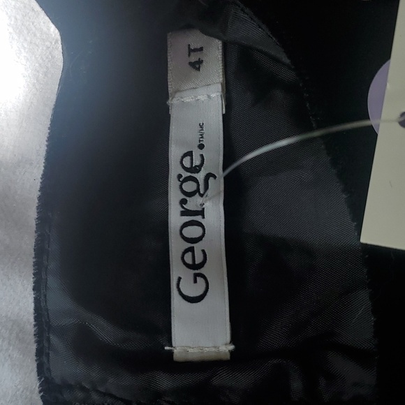 NWT George Toddler Girls Flocked Mesh and Plaid Skirt Dress - Picture 6 of 10